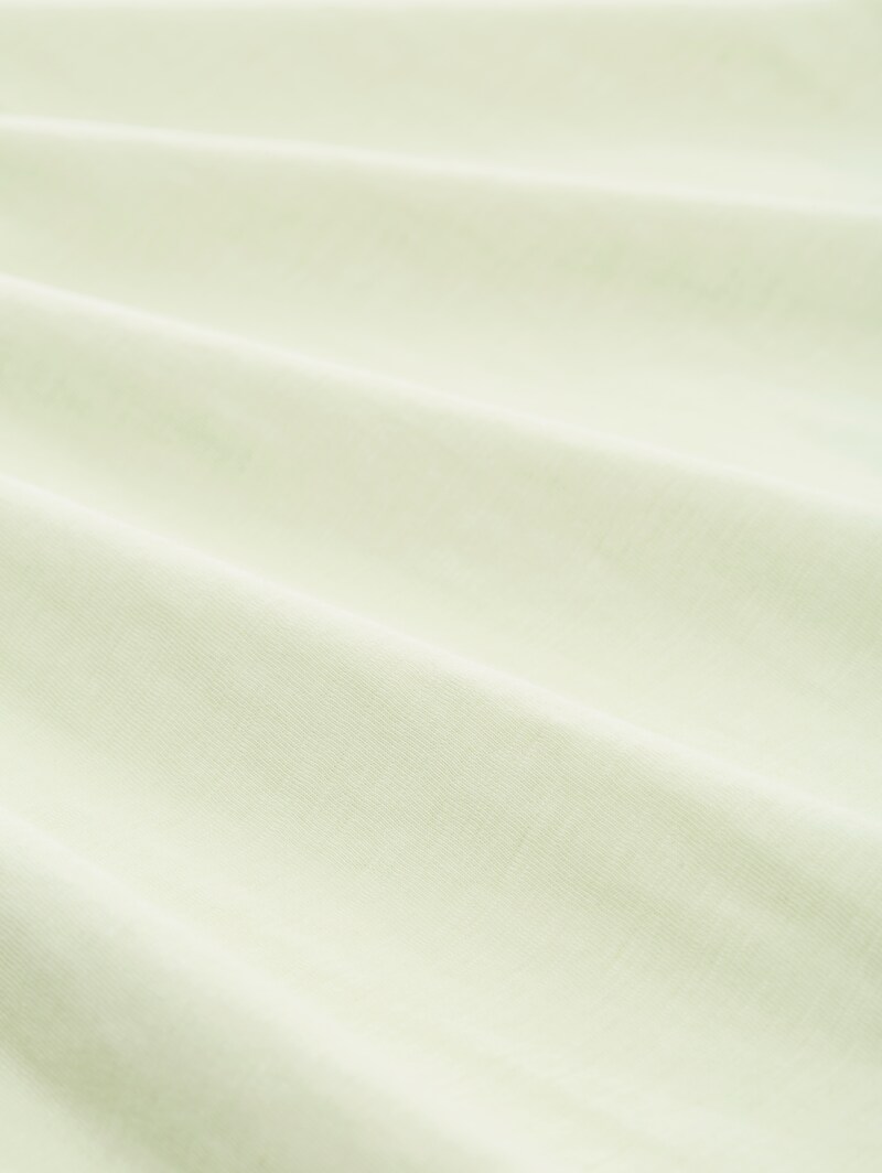 Tom Tailor Basic T-Shirt aus Baumwolle - Lime Cream Green