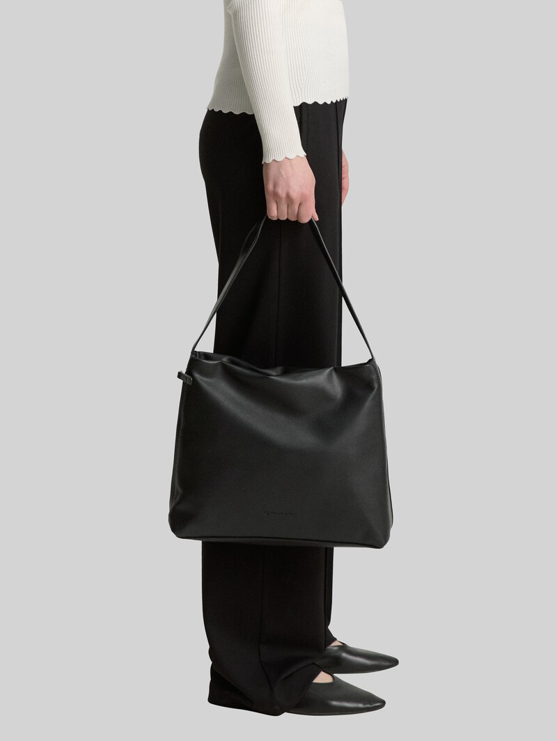 Tom Tailor TTYUMA M Beuteltasche mit Logo-Prägung - Schwarz / Black