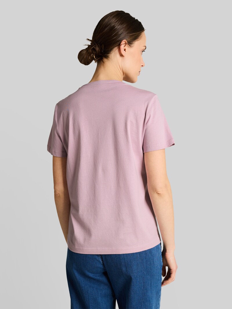Tom Tailor T-Shirt mit Logo-Print - Light Elderberry