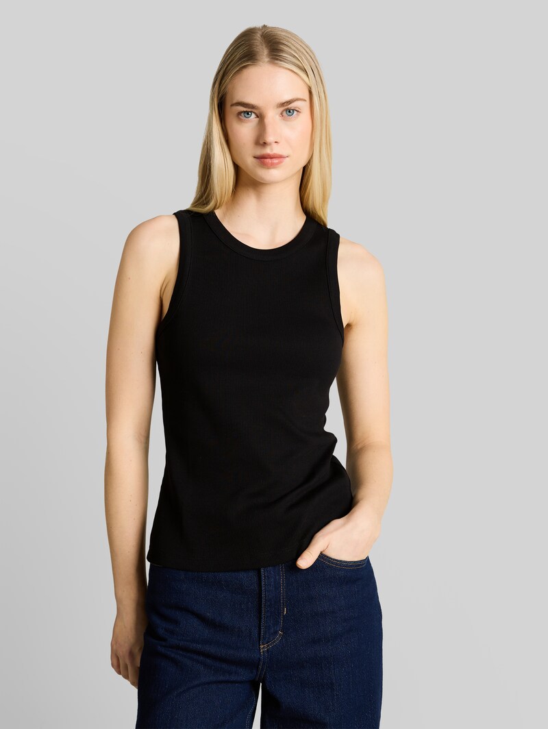 Tom Tailor Slim Fit Top im 2er-Pack - Deep Black Tom Tailor Slim Fit Top im 2er-Pack - Deep Black