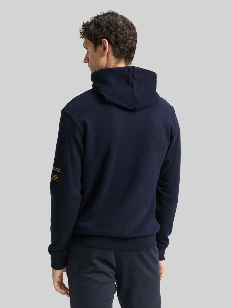 Tom Tailor Hoodie Sweatshirt mit Taschen - Sky Captain Blue