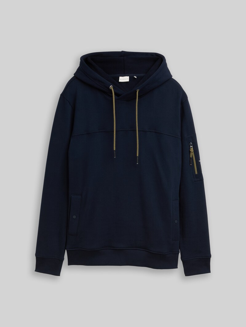 Tom Tailor Hoodie Sweatshirt mit Taschen - Sky Captain Blue