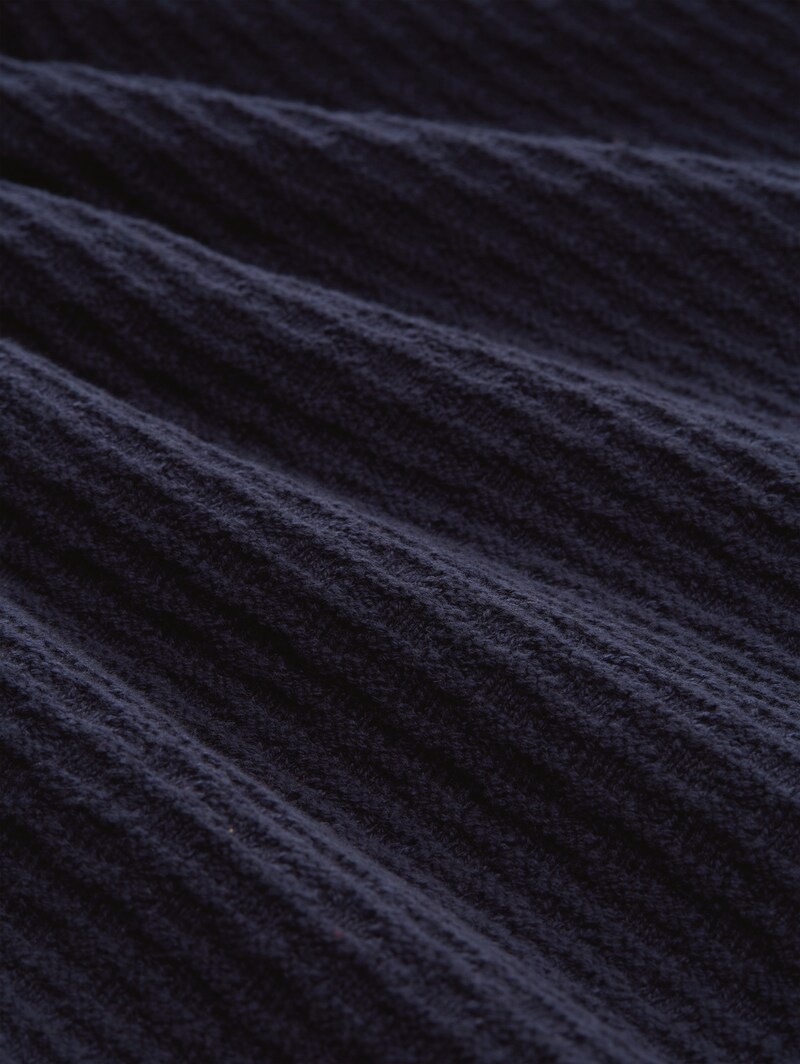 Tom Tailor Plus Size - Strickpullover mit Rundhalsausschnitt - Sky Captain Blue