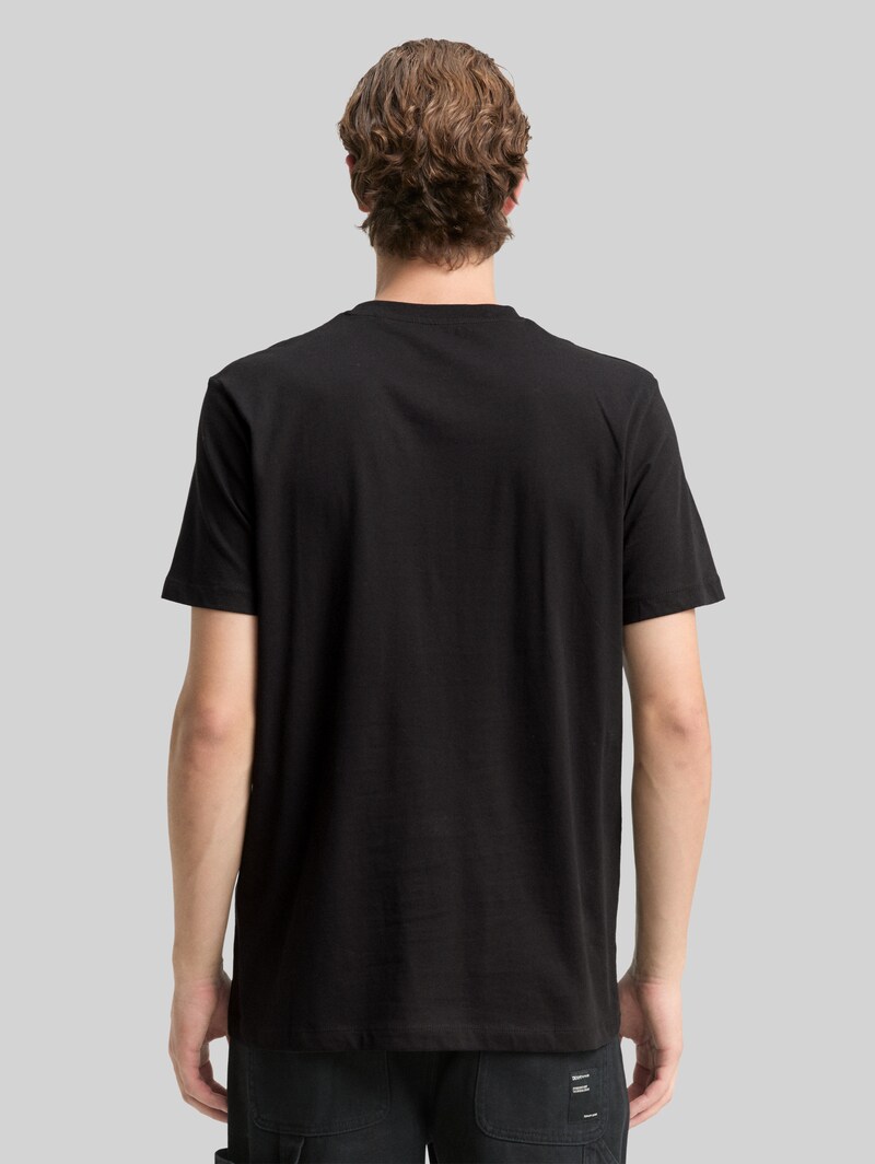 Tom Tailor T-Shirt mit Logo-Print - Black