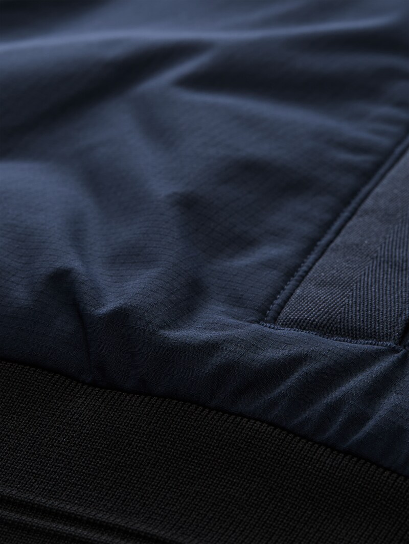 Tom Tailor Blouson Jacke mit verstaubarer Kapuze - Sky Captain Blue