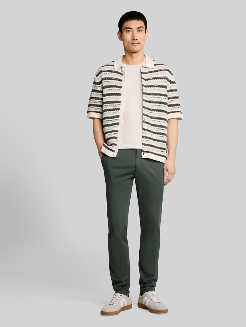 Tom Tailor TTTRAVIS SLIM Chino Hose - Darkest Olive