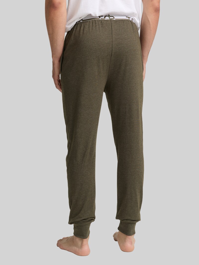 Tom Tailor Pyjama-Hose in Melange-Optik - Green-medium-melange Tom Tailor Pyjama-Hose in Melange-Optik - Green-medium-melange