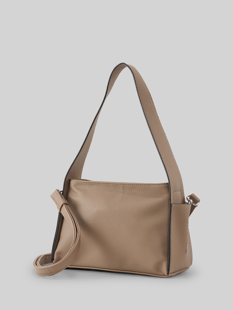 Tom Tailor TTROWAN Schultertasche aus Lederimitat - Taupe / Taupe
