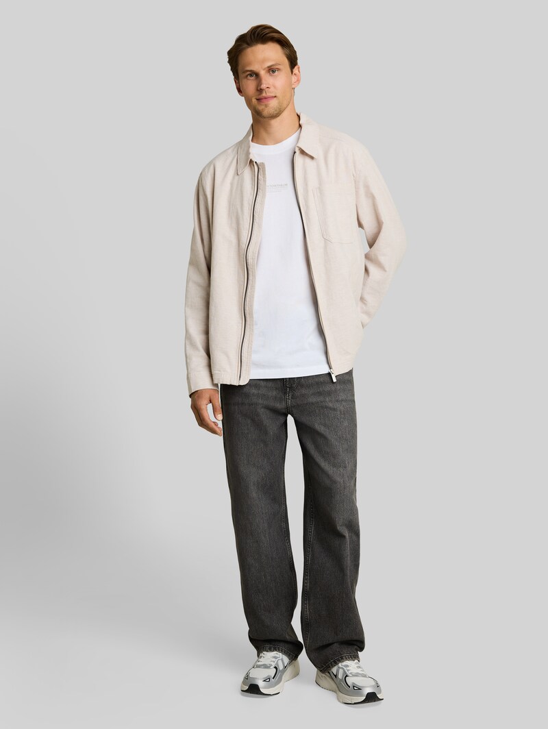 Tom Tailor TTELLIOT BAGGY Jeans - Used Mid Stone Grey Denim