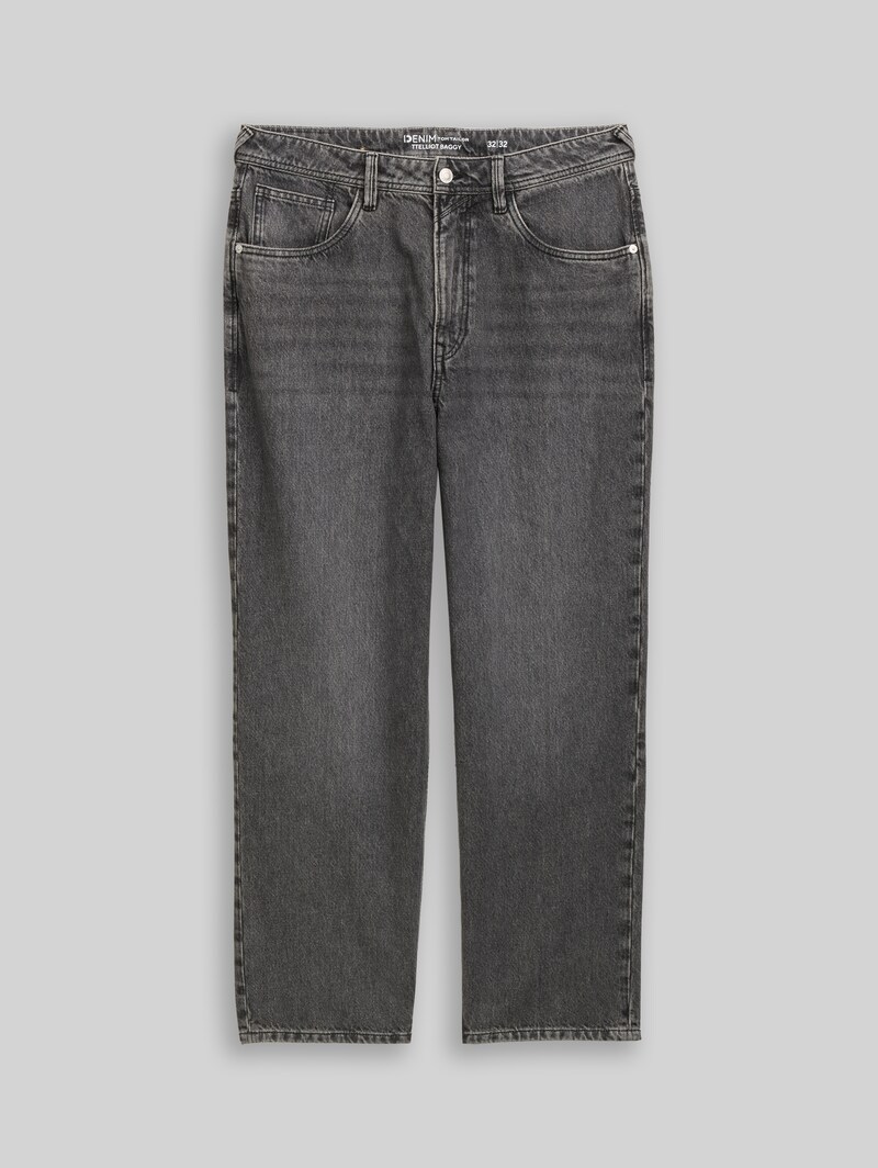 Tom Tailor TTELLIOT BAGGY Jeans - Used Mid Stone Grey Denim
