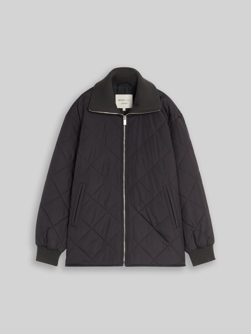 Tom Tailor Steppjacke mit Stehkragen - Coal Mine Grey