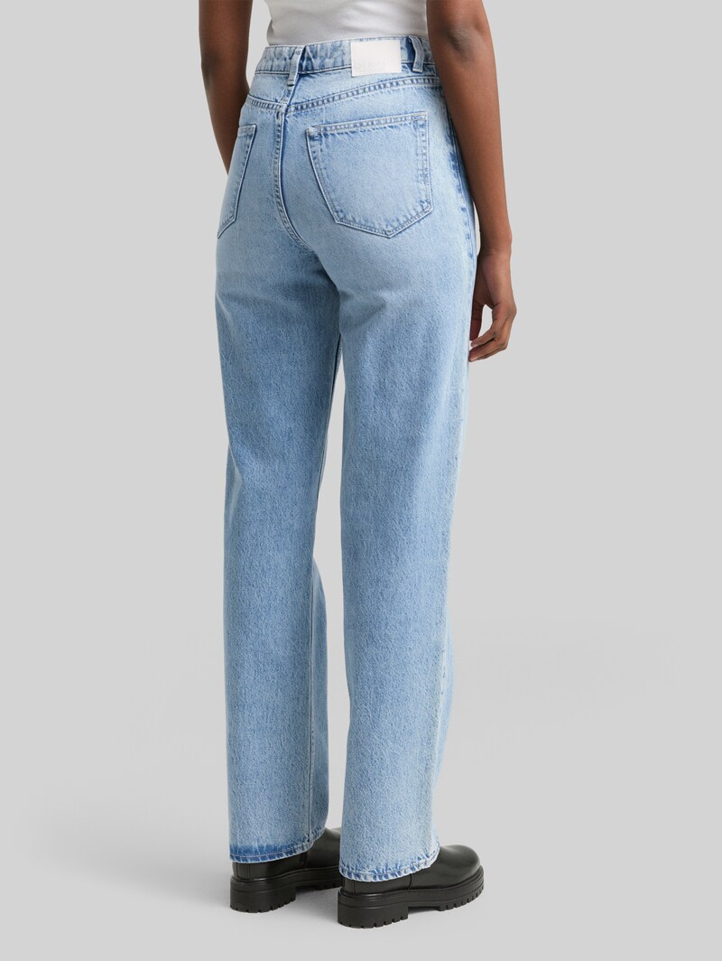 Tom Tailor TTELIN STRAIGHT Jeans - Used Mid Stone Blue Denim Tom Tailor TTELIN STRAIGHT Jeans - Used Mid Stone Blue Denim