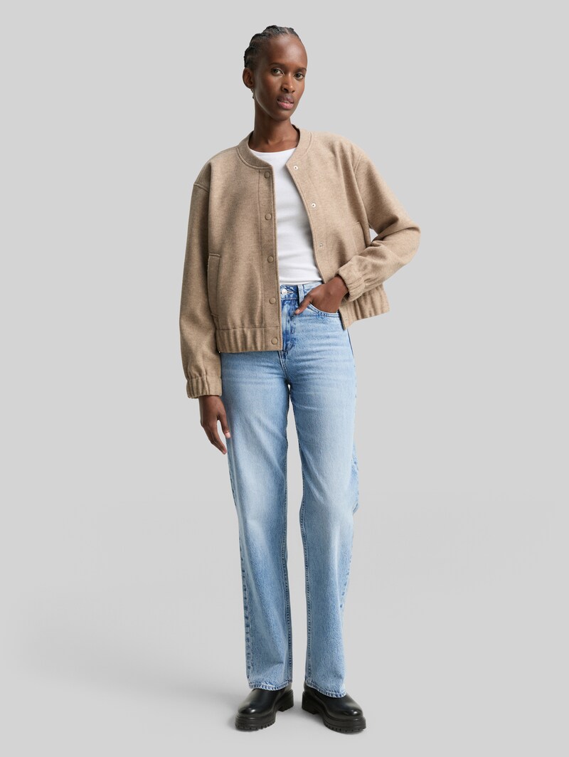 Tom Tailor TTELIN STRAIGHT Jeans - Used Mid Stone Blue Denim