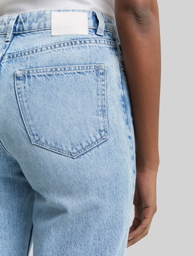 Tom Tailor TTELIN STRAIGHT Jeans - Used Mid Stone Blue Denim