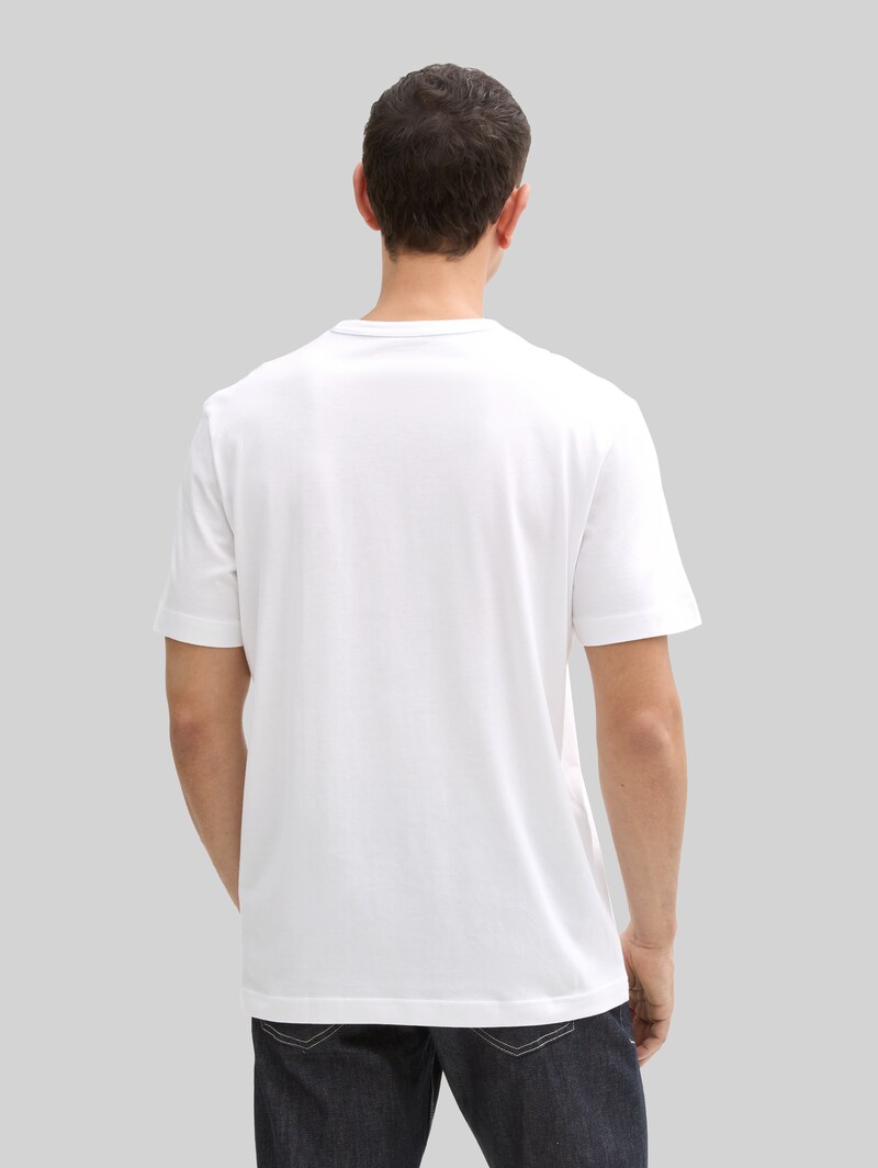 Tom Tailor T-Shirts aus Baumwolle mit Logo-Print im 2er-Pack - Black