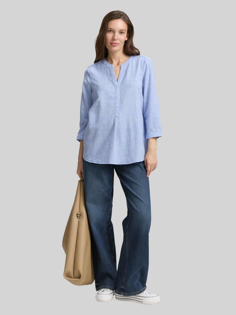 Tom Tailor Bluse aus Baumwolle - Dreamy Blue