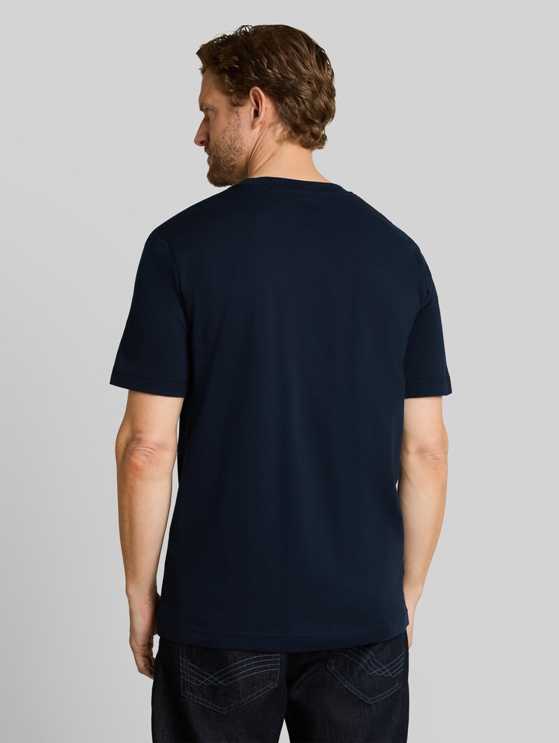 Tom Tailor T-Shirt mit Fotoprint - Sky Captain Blue