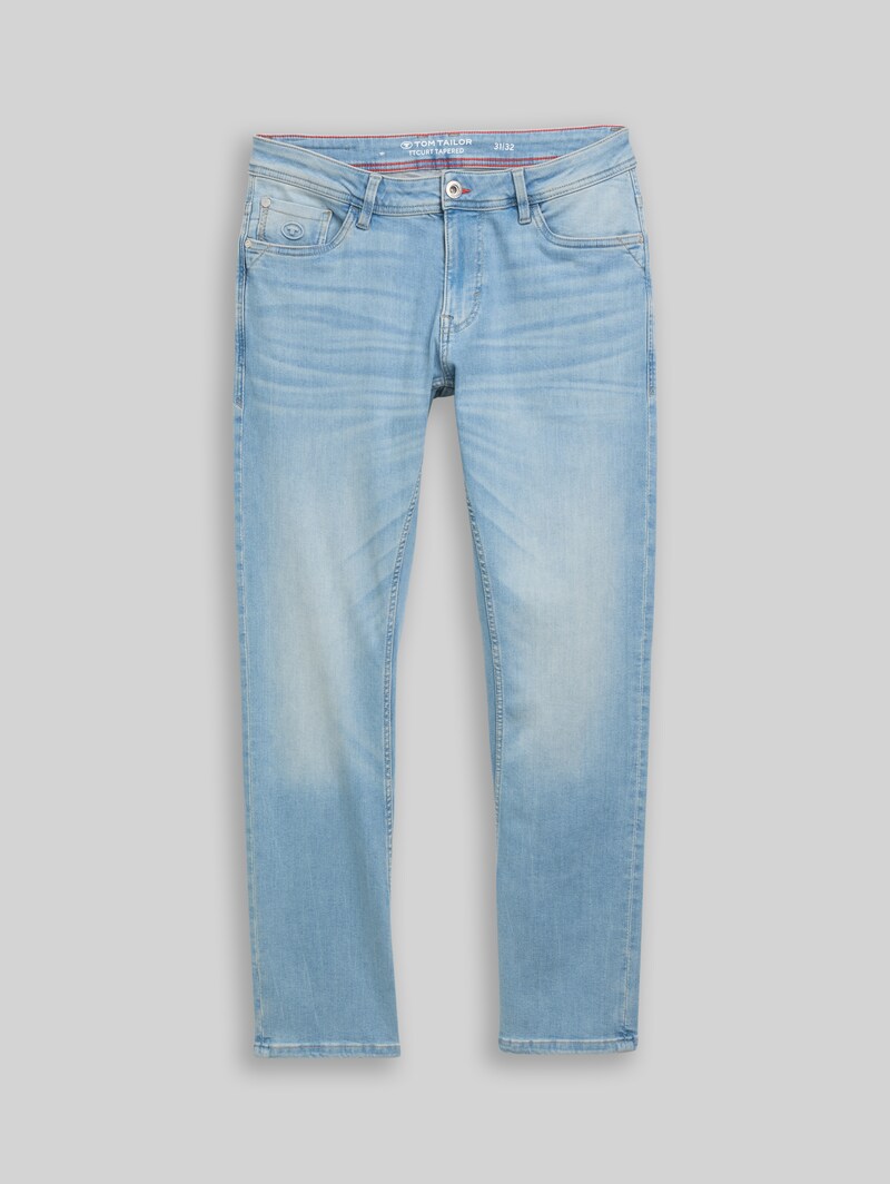 Tom Tailor TTCURT TAPERED Jeans mit Superstretch - Light Stone Blue Denim