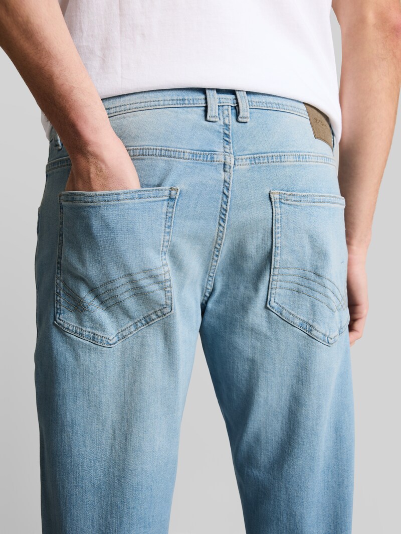 Tom Tailor TTCURT TAPERED Jeans mit Superstretch - Light Stone Blue Denim