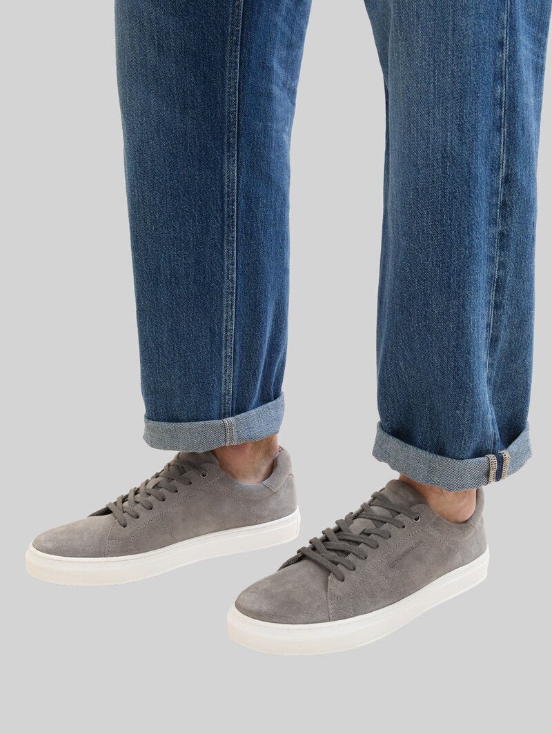 Tom Tailor Sneaker mit Leder - Grey