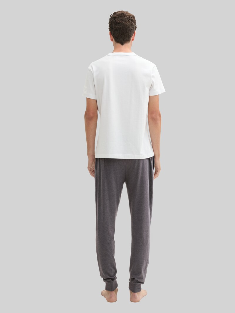 Tom Tailor Pyjama-Hose in Melange-Optik - Grey-dark-melange Tom Tailor Pyjama-Hose in Melange-Optik - Grey-dark-melange