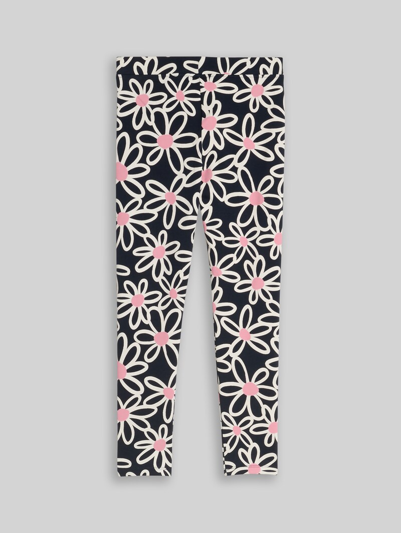 Tom Tailor Leggings mit Allover-Print - Dark Blue Big Daisy Print Tom Tailor Leggings mit Allover-Print - Dark Blue Big Daisy Print