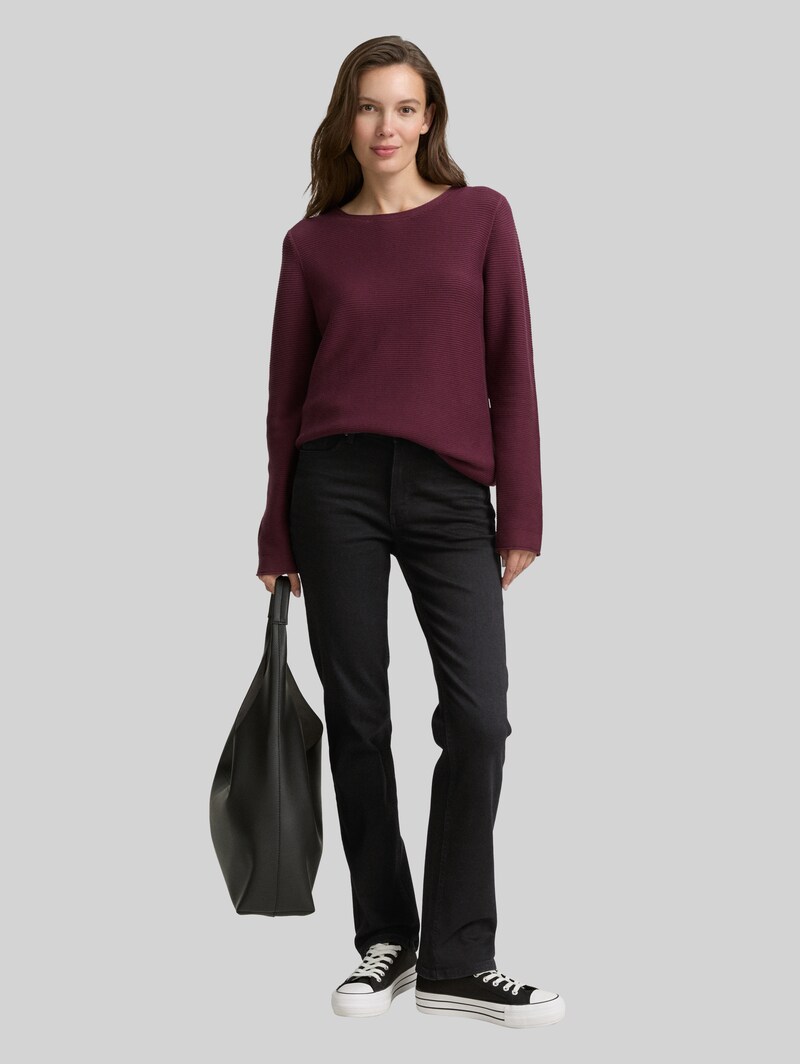 Tom Tailor TTELVA STRAIGHT High Waist Jeans - Black Denim