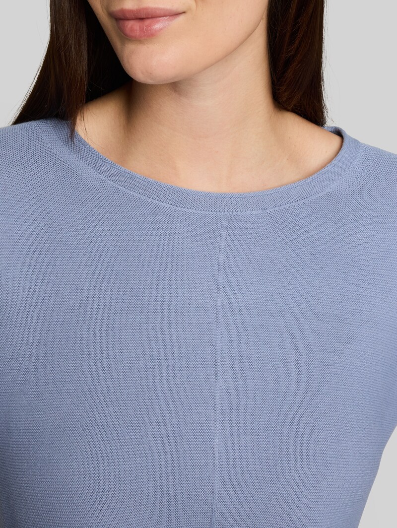 Tom Tailor Strickpullover aus Baumwolle - Fern Blue