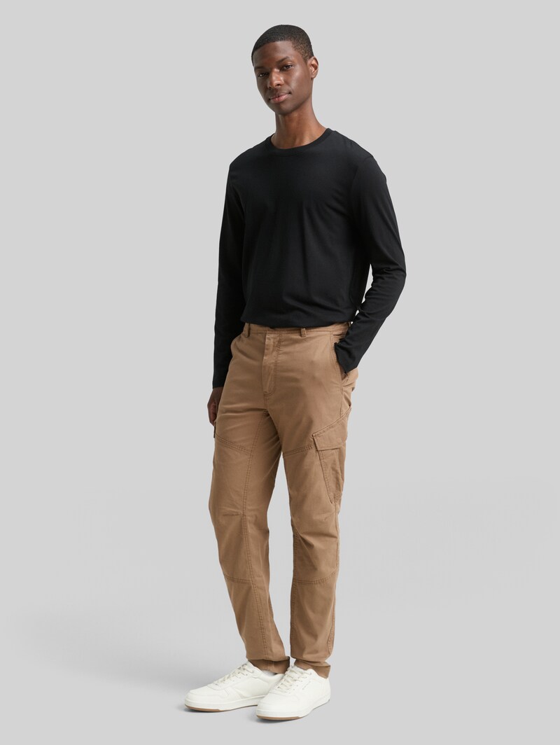 Tom Tailor Regular Tapered Cargo Hose - Caribou Beige