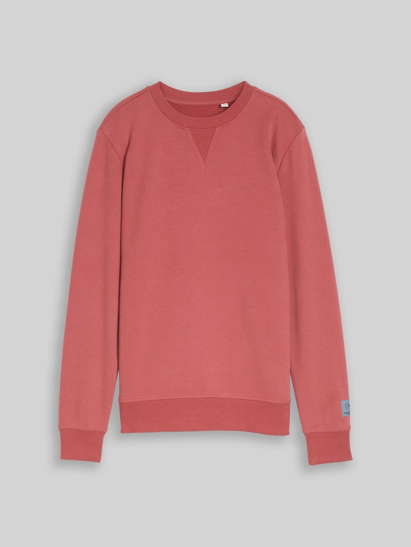 Tom Tailor Basic Sweatshirt - Faded Red
