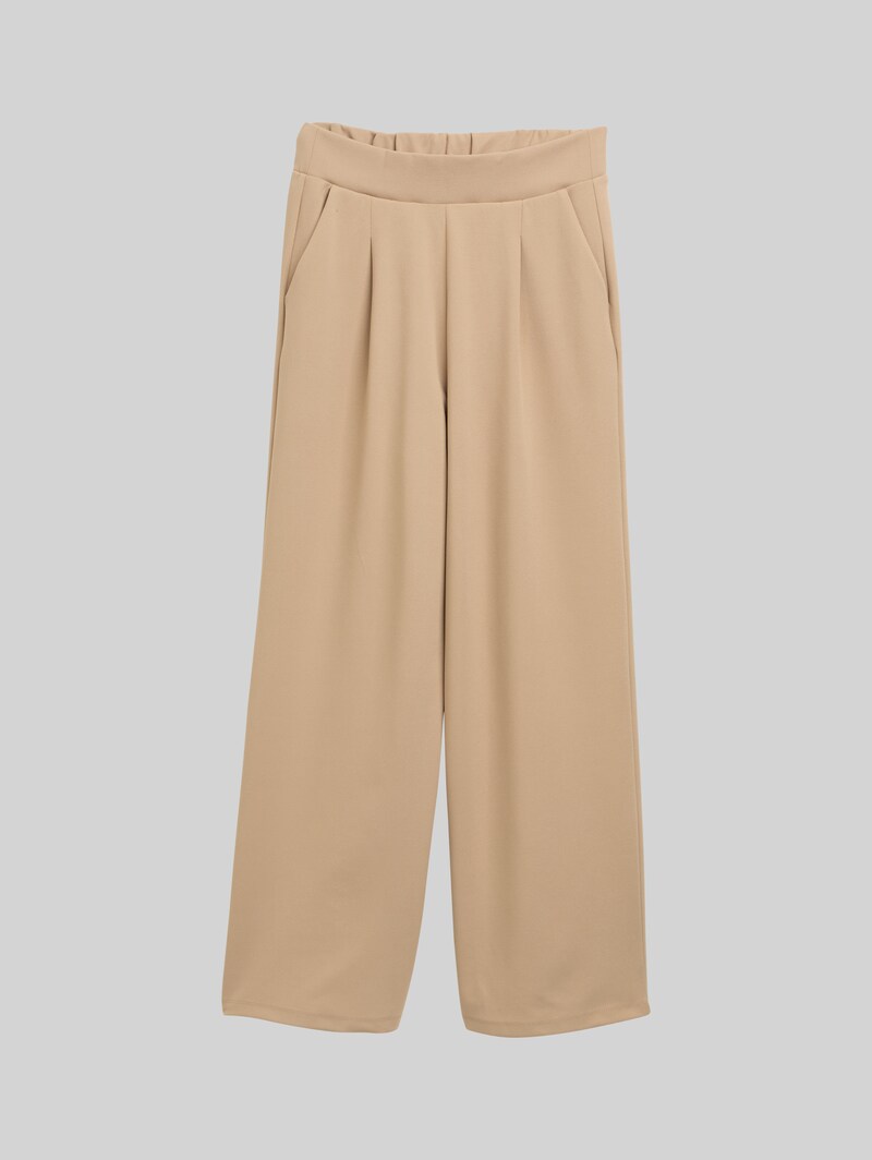 Tom Tailor Wide Leg Hose - Tan Brown