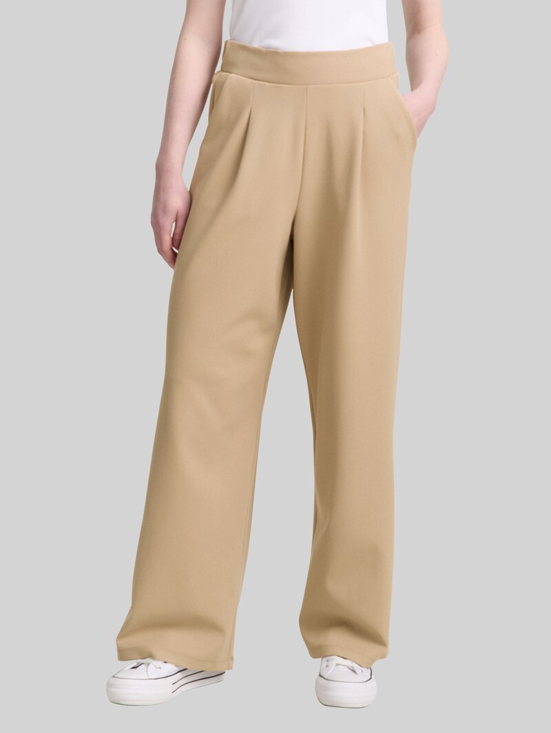Tom Tailor Wide Leg Hose - Tan Brown