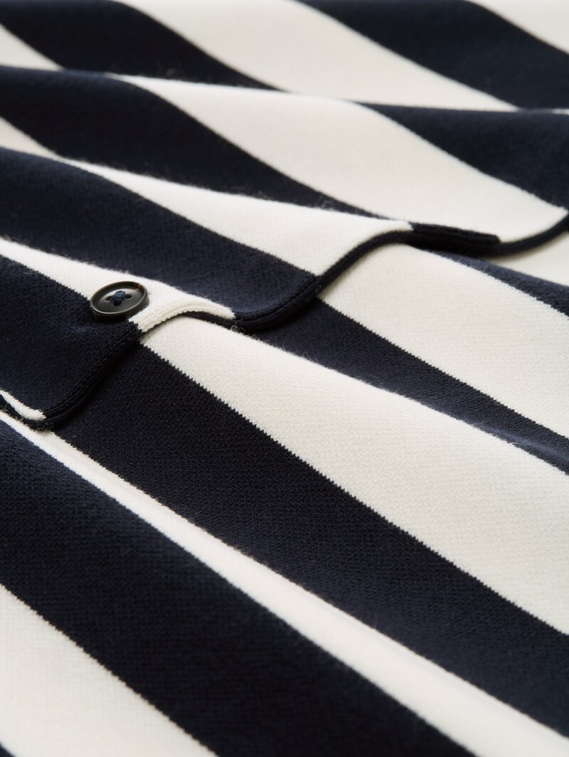 Tom Tailor Plus Size - Cardigan mit Streifenmuster - Navy Offwhite Block Stripe