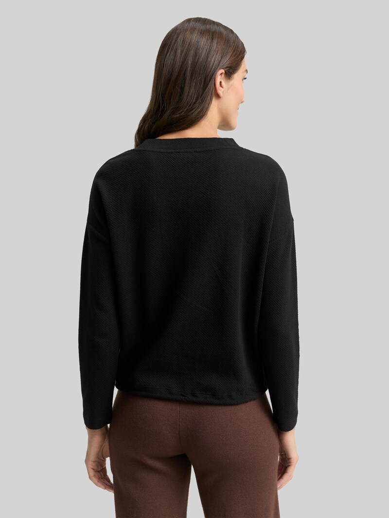 Tom Tailor Loose Fit Sweatshirt - Deep Black