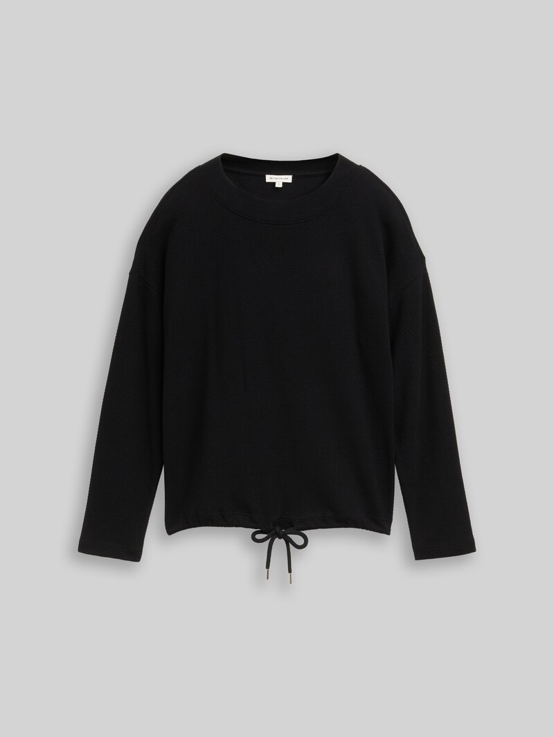Tom Tailor Loose Fit Sweatshirt - Deep Black