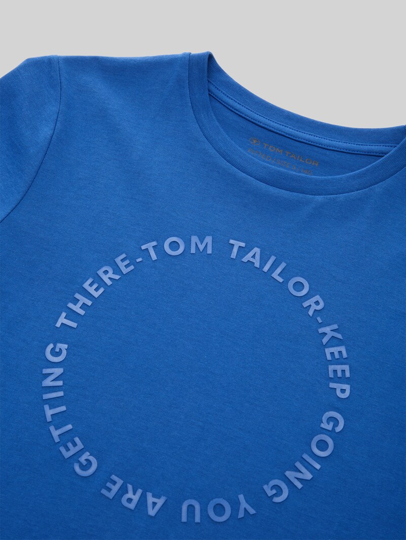 Tom Tailor Slim Fit T-Shirt im 2er-Pack - Soft Sapphire Blue