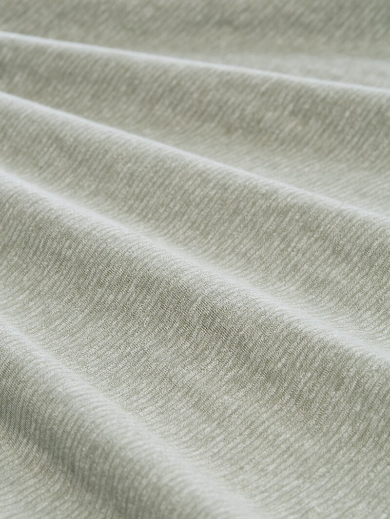 Tom Tailor T-Shirt mit feinem Streifenmuster - Shadow Olive Fine Stripe
