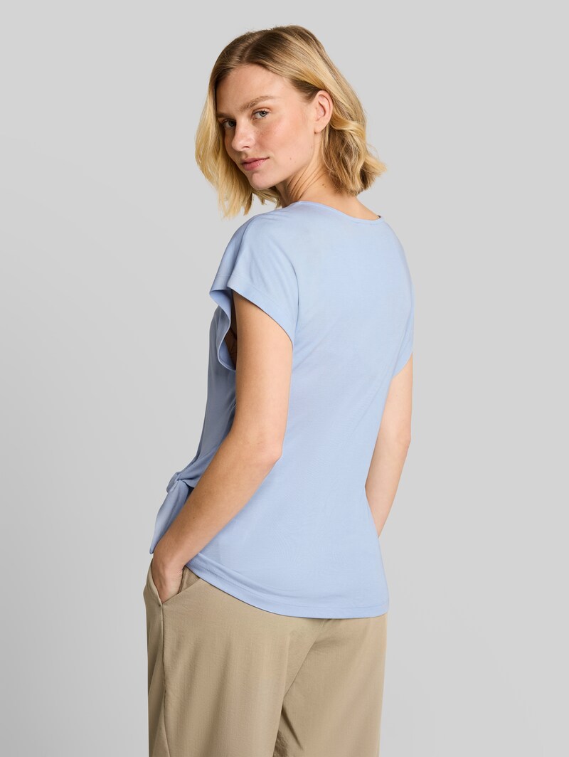 Tom Tailor T-Shirt mit Knotendetail - Kentucky Blue