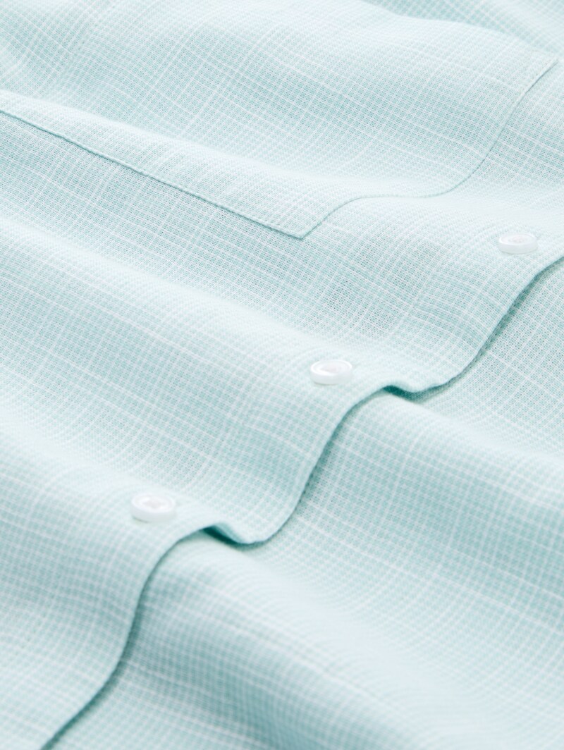 Tom Tailor Bluse mit Brusttaschen - New Blue Haze