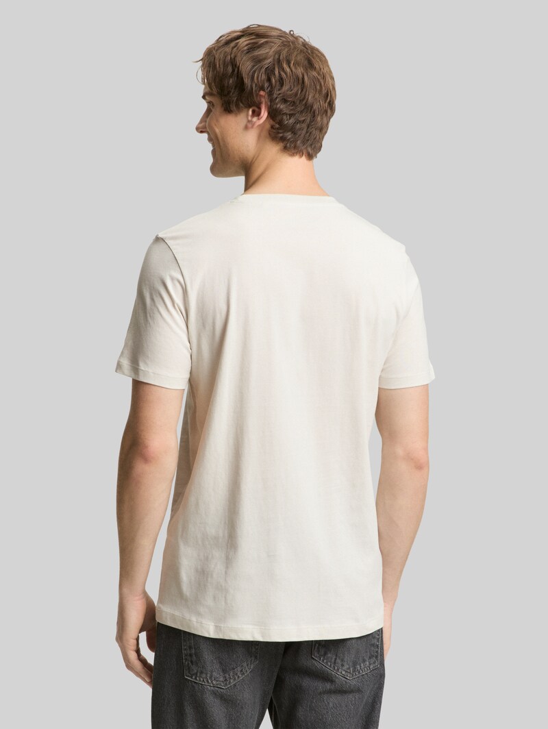 Tom Tailor T-Shirt mit Fotoprint - Greyish White