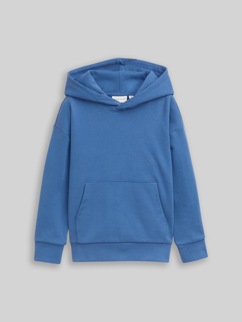 Tom Tailor Oversize Hoodie Sweatshirt mit Rückenprint - Federal Blue