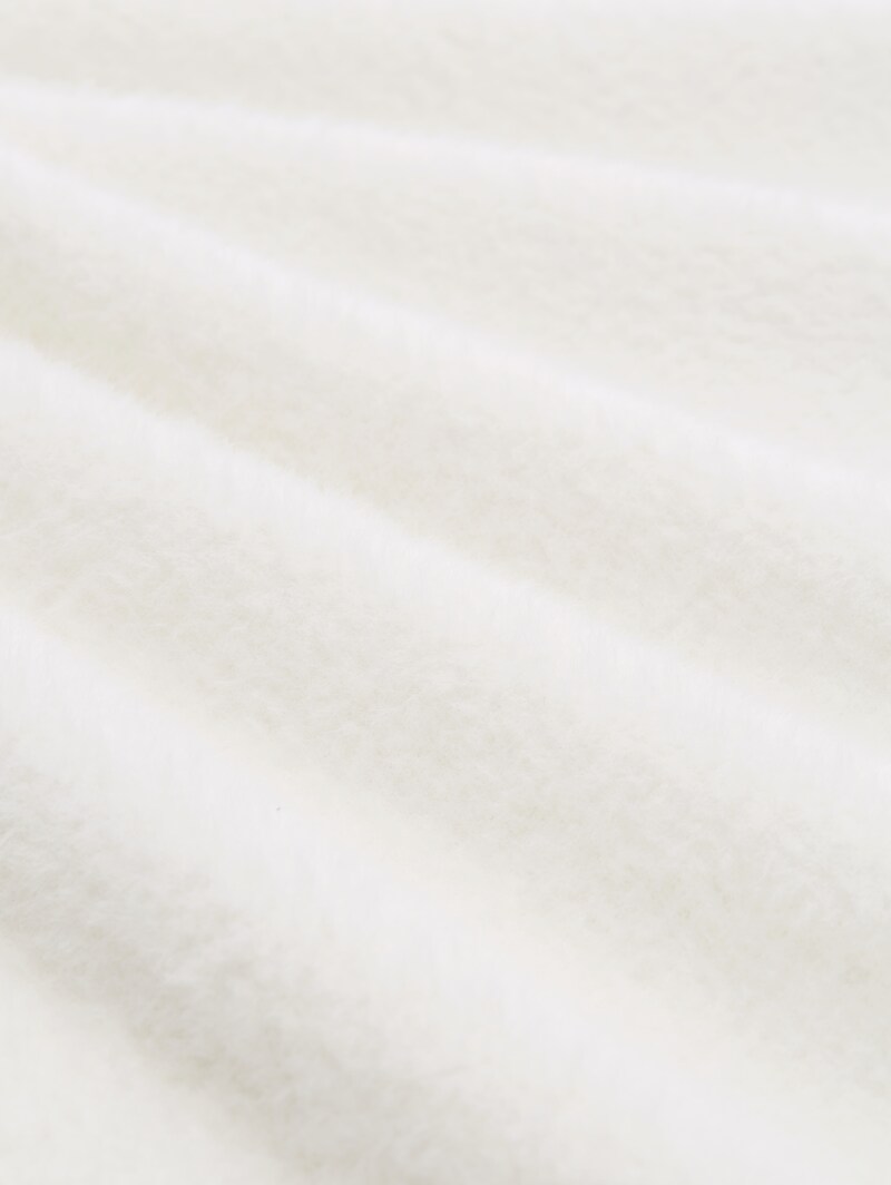 Tom Tailor Strickpullover aus Federgarn - Off White