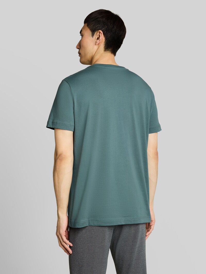 Tom Tailor T-Shirt mit Logo-Stickerei - Deep Bluish Green