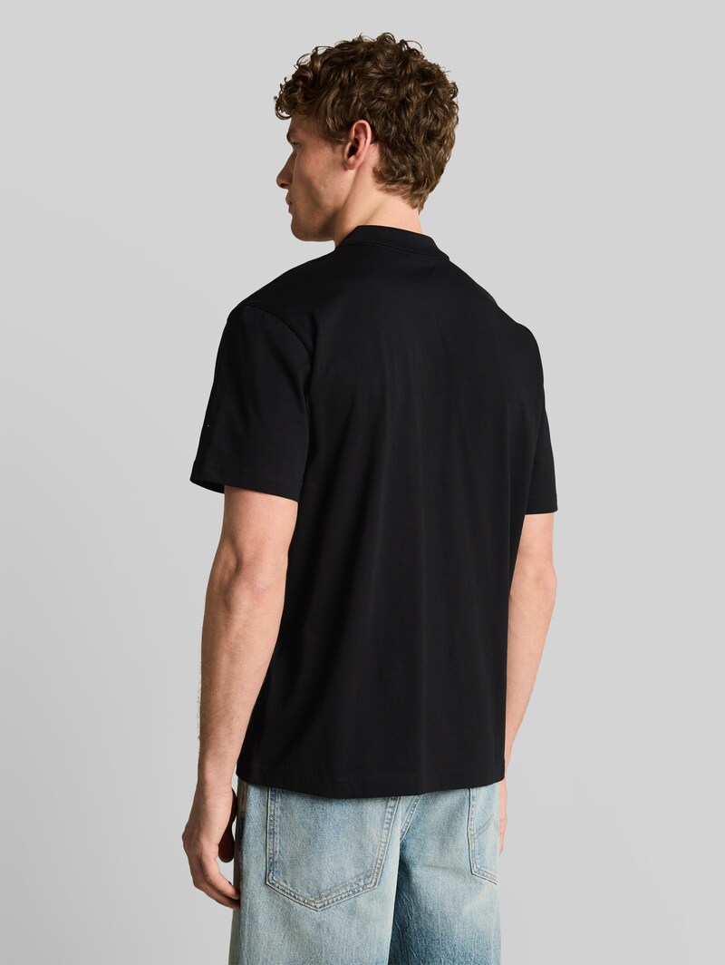 Tom Tailor Relaxed Fit Poloshirt aus Baumwolle - Black
