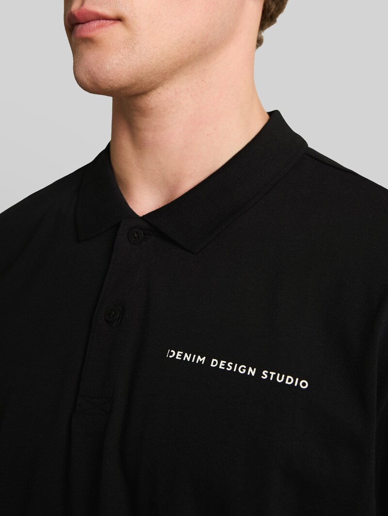 Tom Tailor Relaxed Fit Poloshirt aus Baumwolle - Black
