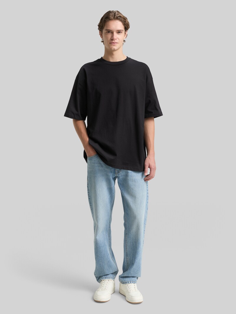 Tom Tailor Oversize T-Shirt aus Baumwolle - Black