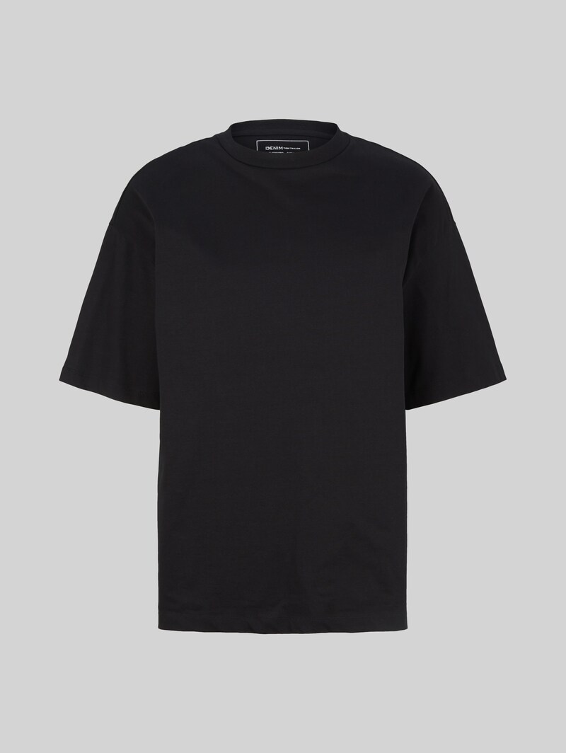 Tom Tailor Oversize T-Shirt aus Baumwolle - Black