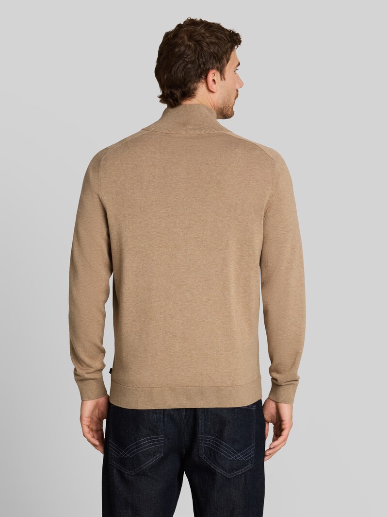 Tom Tailor Strickjacke aus Baumwolle - Hazel Brown Melange