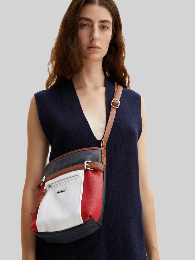Tom Tailor TTJUNA Umhängetasche mit Gürtelelement - Mixed Maritim
