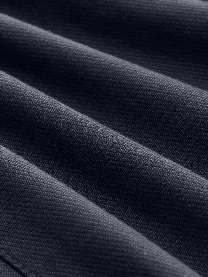 Tom Tailor Straight Chino Hose mit Gürtel - Navy Dobby Yarn Dye